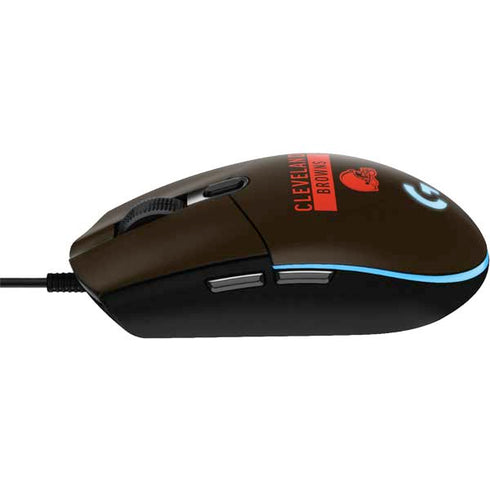 NFL Cleveland Browns Brown Performance Series G203 Prodigy RGB Wired Gaming Mouse Skin